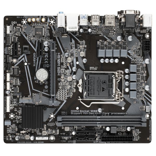 Bekijk afbeelding 1 van Gigabyte 1200 H510M S2H - M.2/DP/HDMI/DVI/VGA/µATX